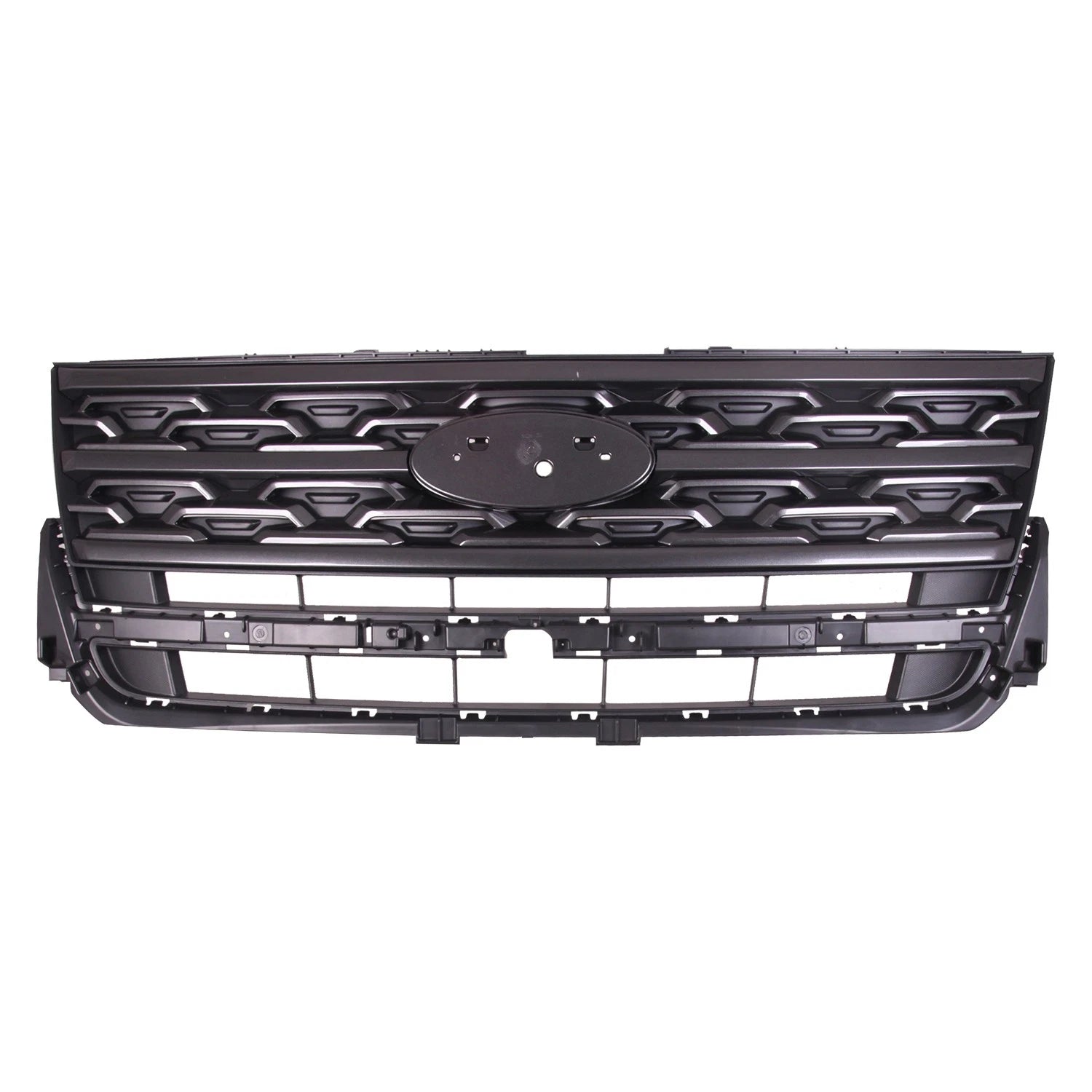 Replacement Gray ABS Plastic Front Grille For 2018-2019 Ford Explorer