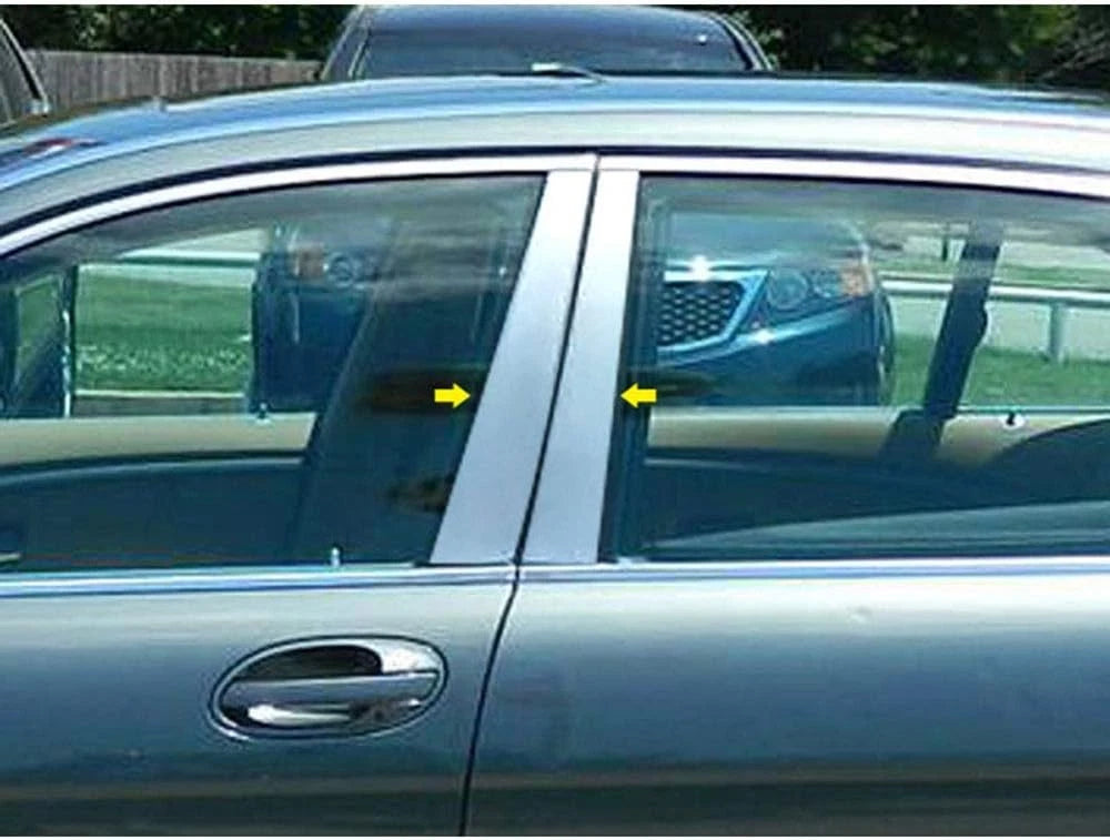 4pc. Luxury FX Chrome Pillar Post Trim for 2002-2008 BMW 7 Series