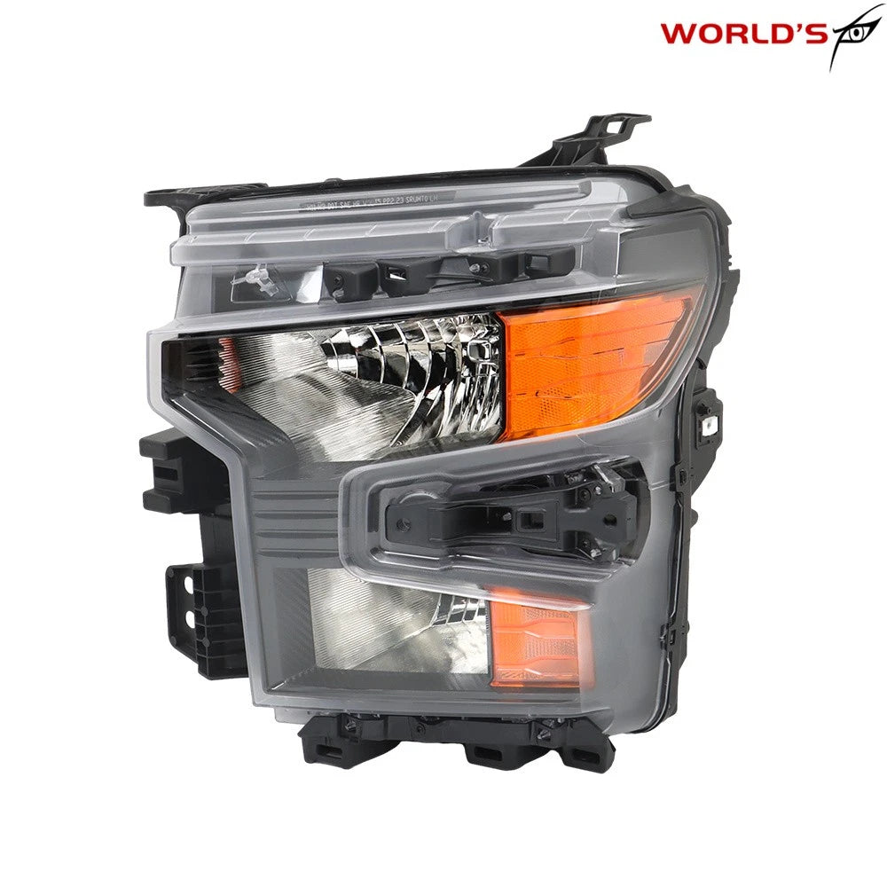 Halogen Headlight for Chevy Silverado 1500 (2022–2023) Left Clear Lens Black