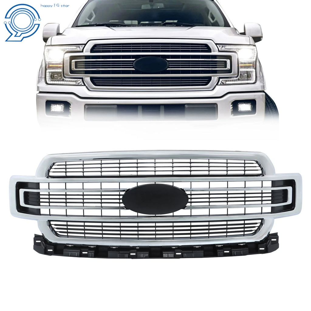 Front Bumper Grille Assembly for F150 Limited (2018–2020)
