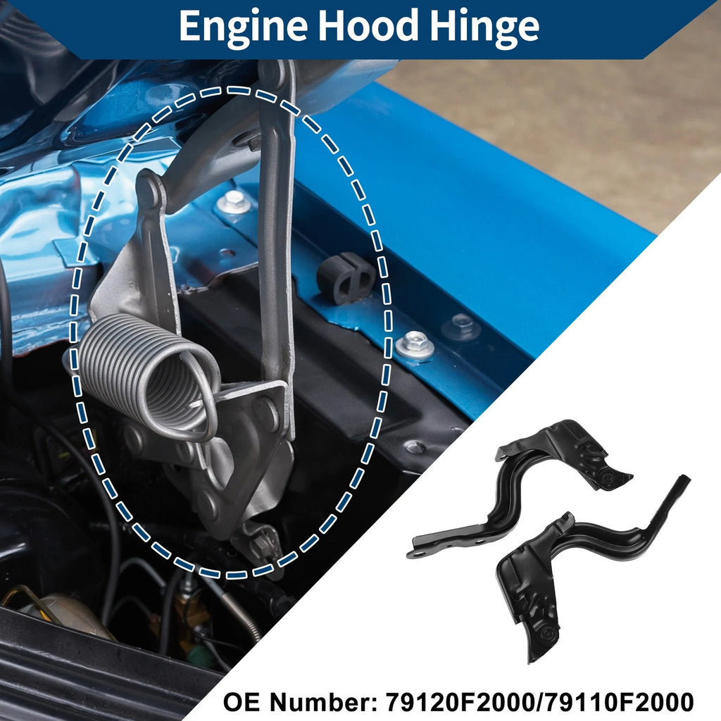 Hood Hinges Set of 2 for Hyundai Elantra (2017–2020) No. 79120F2000