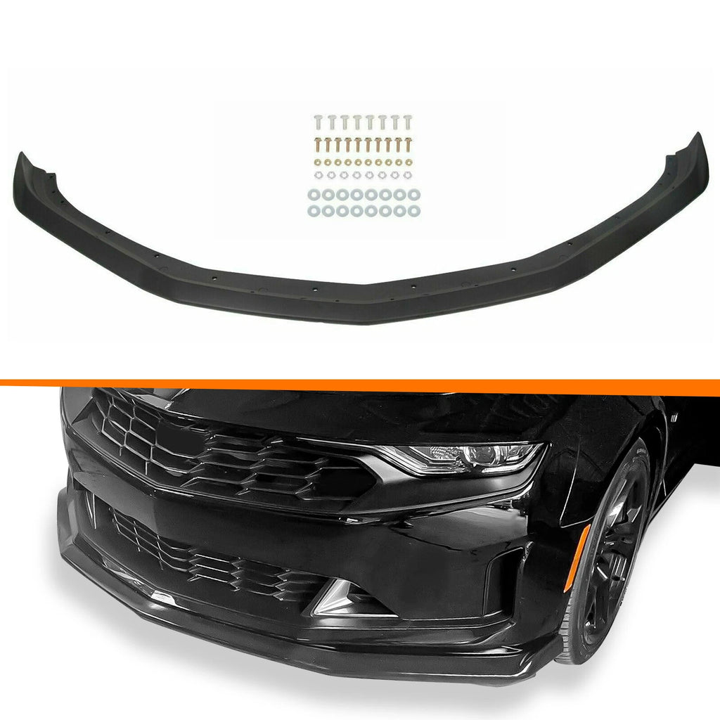 Front Bumper Lip Spoiler Splitter for Chevy Camaro (2016–2024) Matte Black