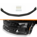 Front Bumper Lip Spoiler Splitter for Chevy Camaro (2016–2024) Matte Black