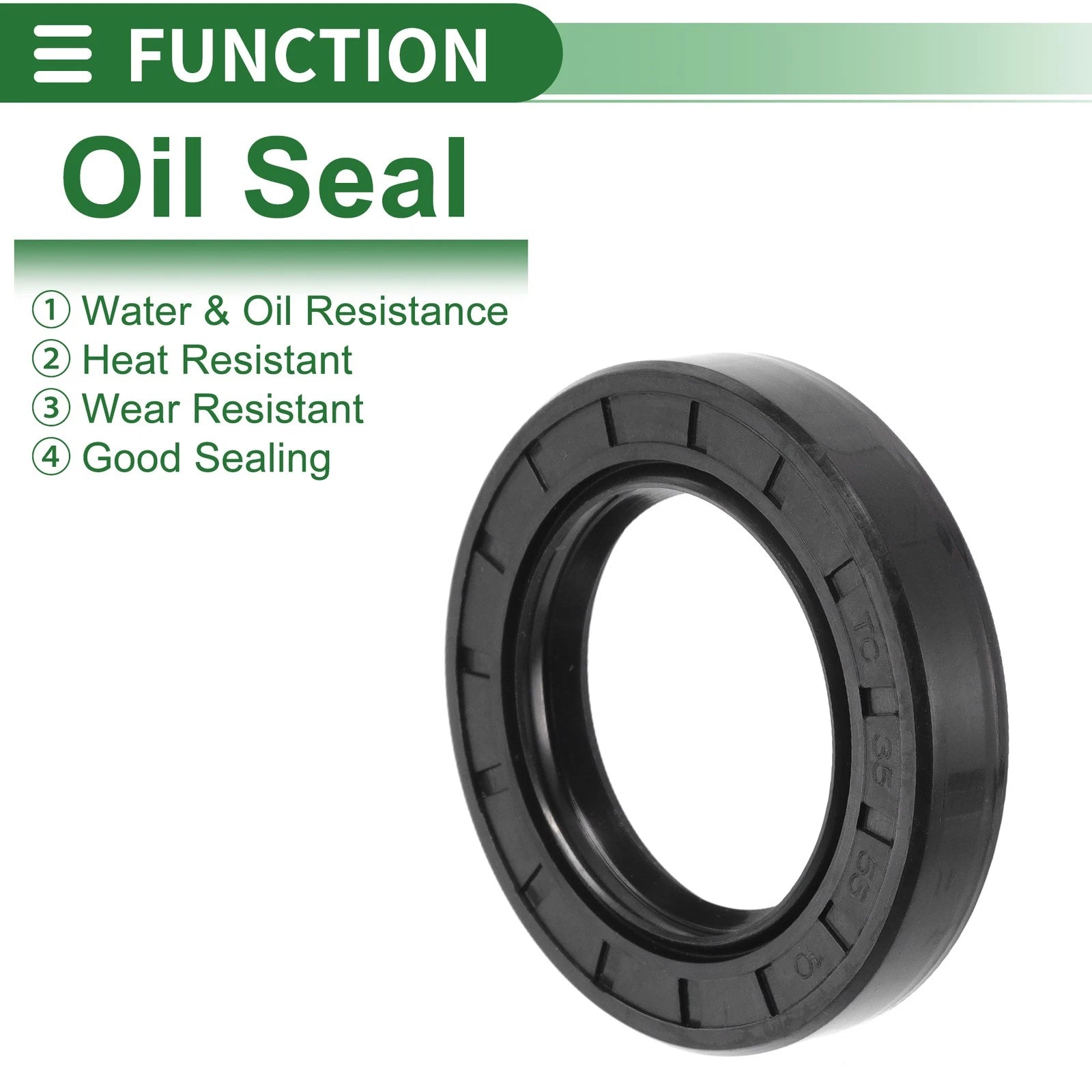 Set of 5 Oil Seal Rotary Shaft Seal NBR Rubber 35x55x10mm