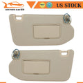 Set of 2 Tan Sun Visors with Lamp for Infiniti JX35 (2013)