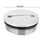 50mm Stainless Steel Gas Fuel Cap Cover with Chain for Boat Marine