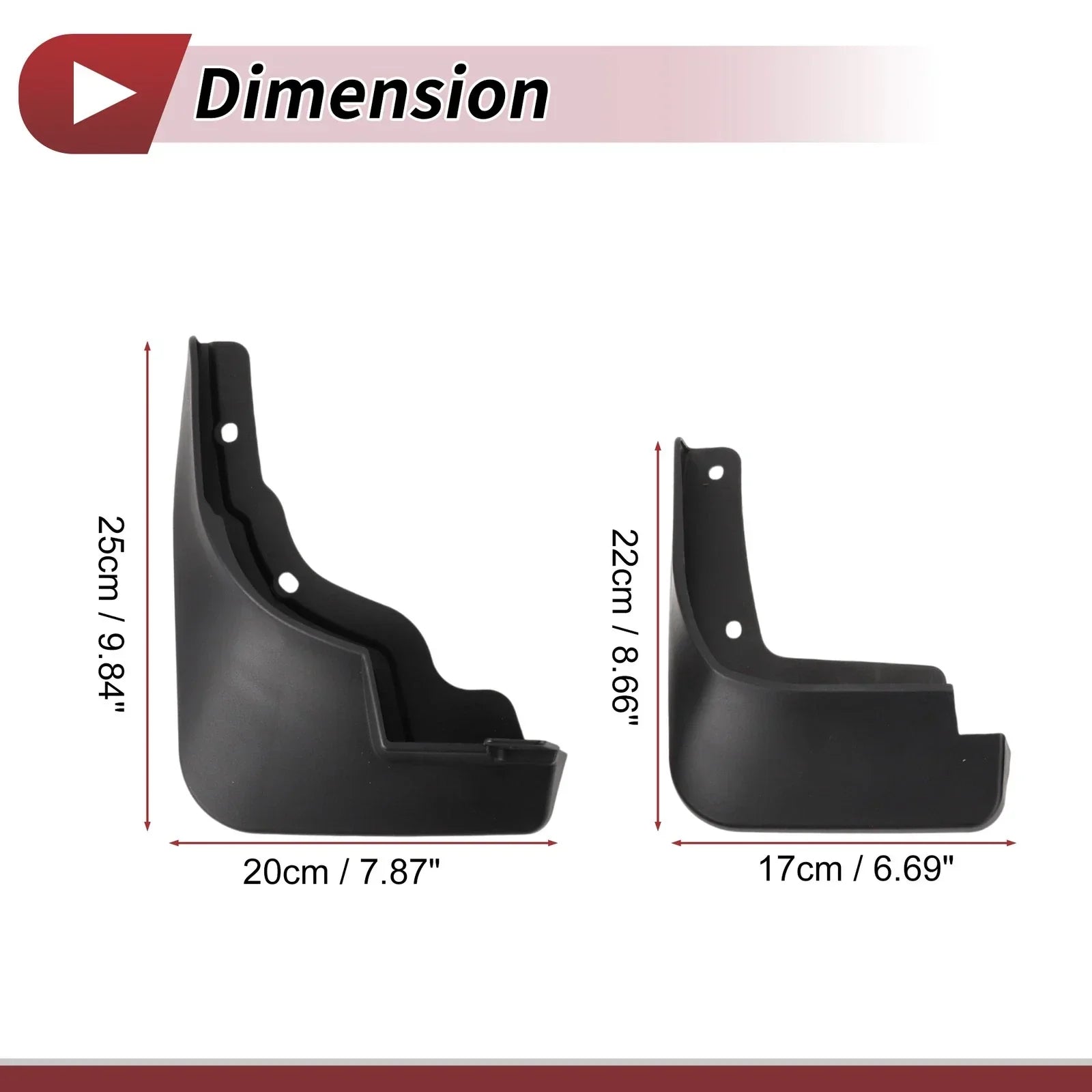 Mud Flaps Splash Guards Set for Hyundai Elantra (2023-2024)