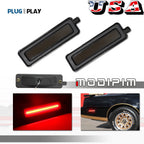2X Smoke LED Side Marker Lights for Pontiac Trans Am Firebird (1982–1992)