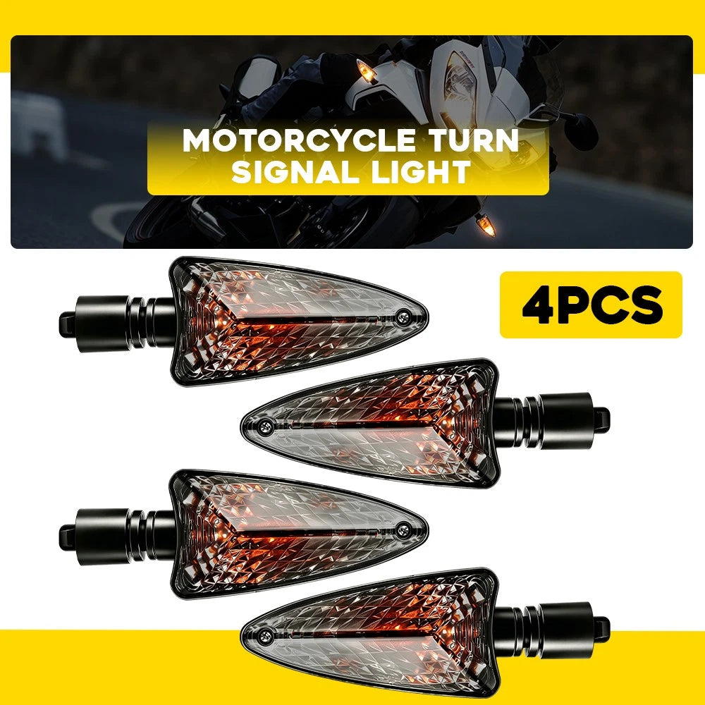 Set of 4 Smoke Lens Turn Signal Lights for Triumph Tiger 1050 (2006–2017)