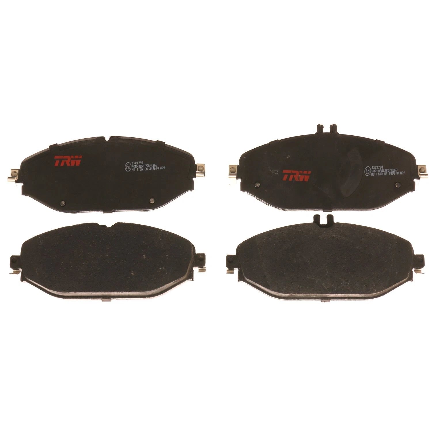 Set of 4 Disc Brake Pads for Mercedes-Benz C300 (2015–2021)