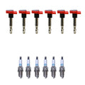 Set of 6 Denso Ignition Coils for Iridium Long Life (Gap 0.032)