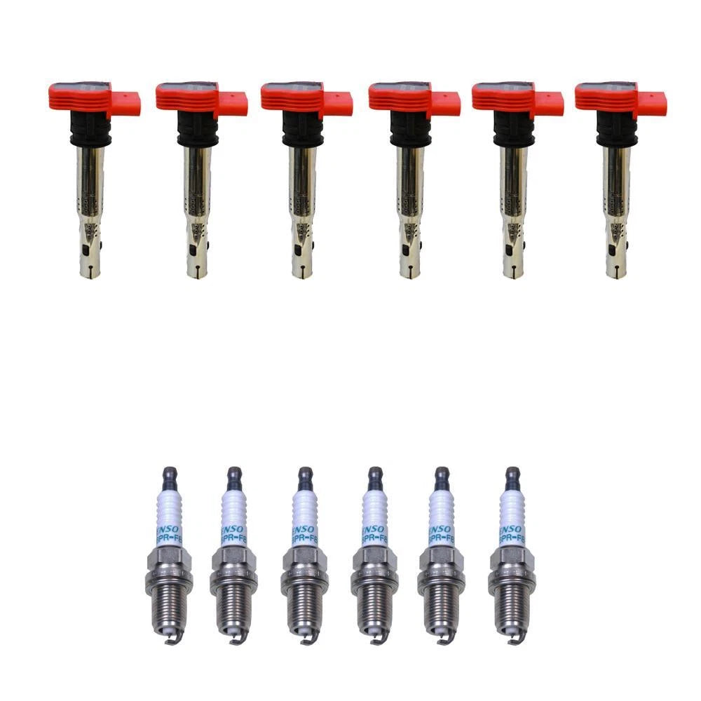 Set of 6 Denso Ignition Coils for Iridium Long Life (Gap 0.032)