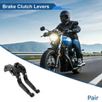 Short/Long Brake Clutch Levers for Suzuki GSXR600 (2006–2025) 1 Pair Solid Black