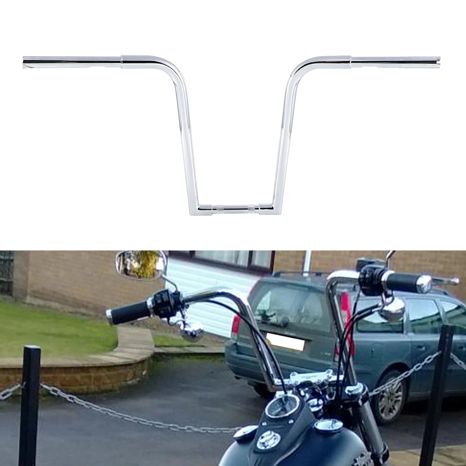 1 1/4" Ape Hanger 18" Handlebar for Harley Touring Sportster Softail Dyna
