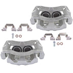 Set of 2 Front Disc Brake Calipers with Brackets for Honda