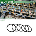 Set of 5 Oil Seal Rotary Shaft Seal NBR Rubber 100x110x6mm