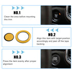 Start Stop Button Cover Trim Kit for Jeep Cherokee, Dodge (2014–2023)