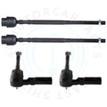 Set of 4 Front Inner Outer Tie Rod Ends for Buick Regal Pontiac Grand Prix (1988–1996)