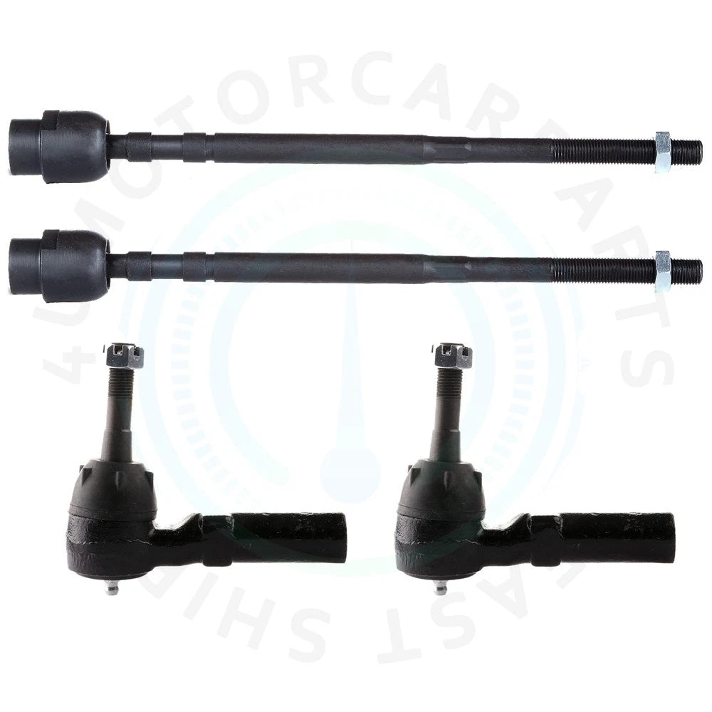 Set of 4 Front Inner Outer Tie Rod Ends for Buick Regal Pontiac Grand Prix (1988–1996)