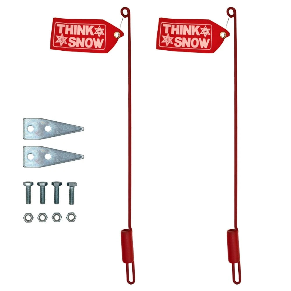 Set of 2 Plow Blade Guide Kit with Flags for Western Wide-Out