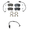 Hella Rear Low-Met Disc Brake Pad w/Sensor Kit for Audi S8 Plus (2017–2018)