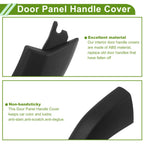 Door Panel Handle Pull Trim Cover for BMW X3 G01 (2018-2021) Black