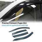 Window Deflectors for Honda CR-V Side Window Vent Visors Black (2007-2011)