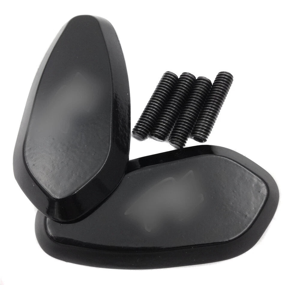 Mirror Block Off Base Plates for Yamaha R1 YZF-R1 (1998–2014) Black
