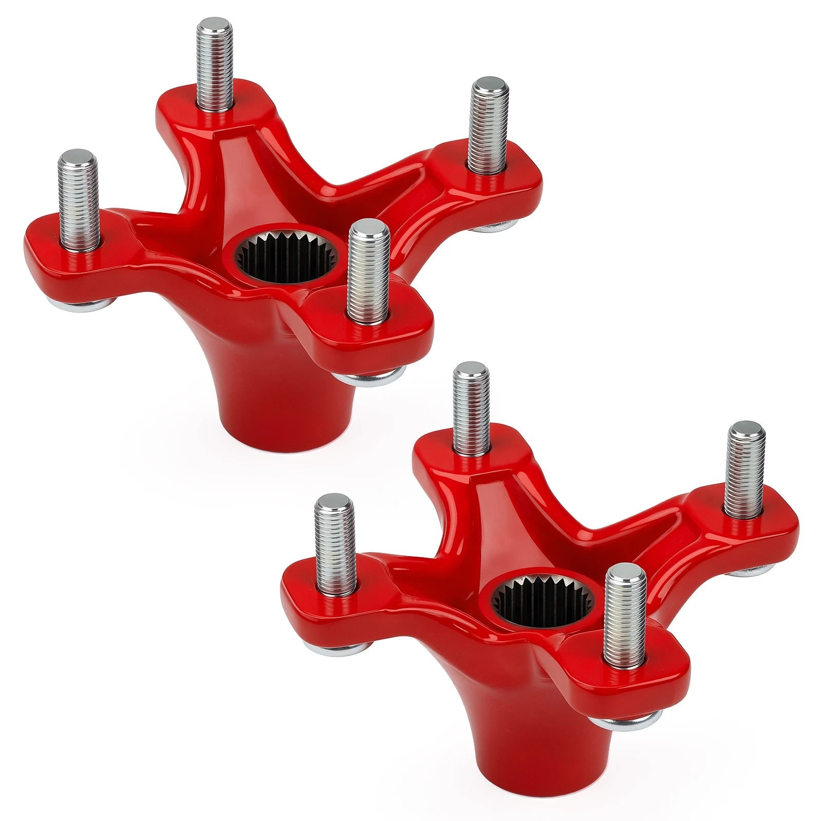 2X Rear Red Wheel Hub for Honda TRX450R (2004–2009) / TRX450ER (2006–2009, 2013–2014)