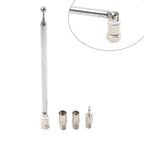F Type Telescopic Aerial Antenna 75 Ohm with TV/3.5mm Adapter for Bose Wave