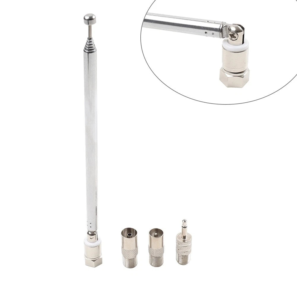 F Type Telescopic Aerial Antenna 75 Ohm with TV/3.5mm Adapter for Bose Wave