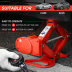 6000 lb Steel Scissor Jack Lift Kit for Automotive (12V Electric)
