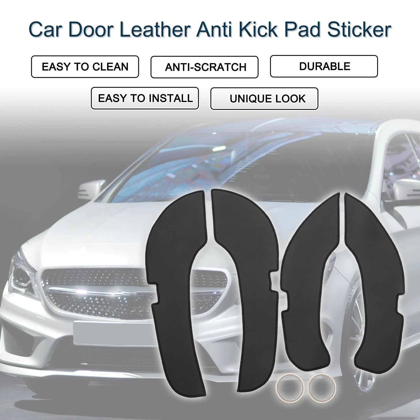 Set of 1 Car Door Leather Anti Kick Pad Sticker for Mercedes-Benz CL Class 