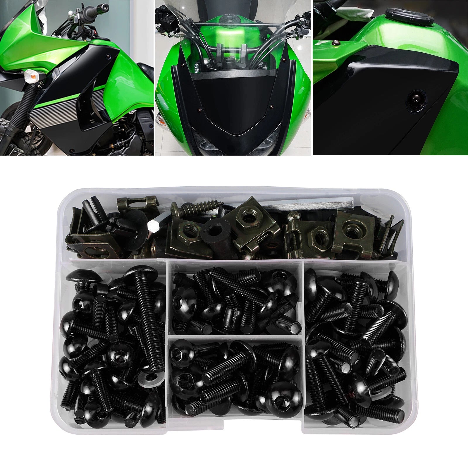 Complete Fairing Bolts Kit for Kawasaki Ninja ZX6R/636/ZX6RR (2003–2006)