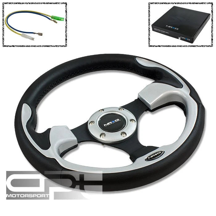 NRG 320mm 6-Hole Racing Steering Wheel for Universal Fit (No Specific Years)