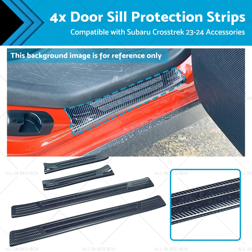 Set of 4 Door Sill Protection Strips for Subaru Crosstrek (2023–2024)