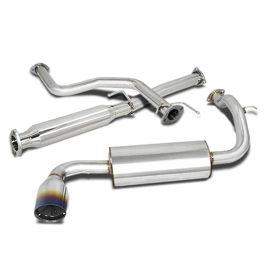 4" Burnt Muffler Tip Catback Exhaust System for Honda Civic Hatchback (1988–1991)
