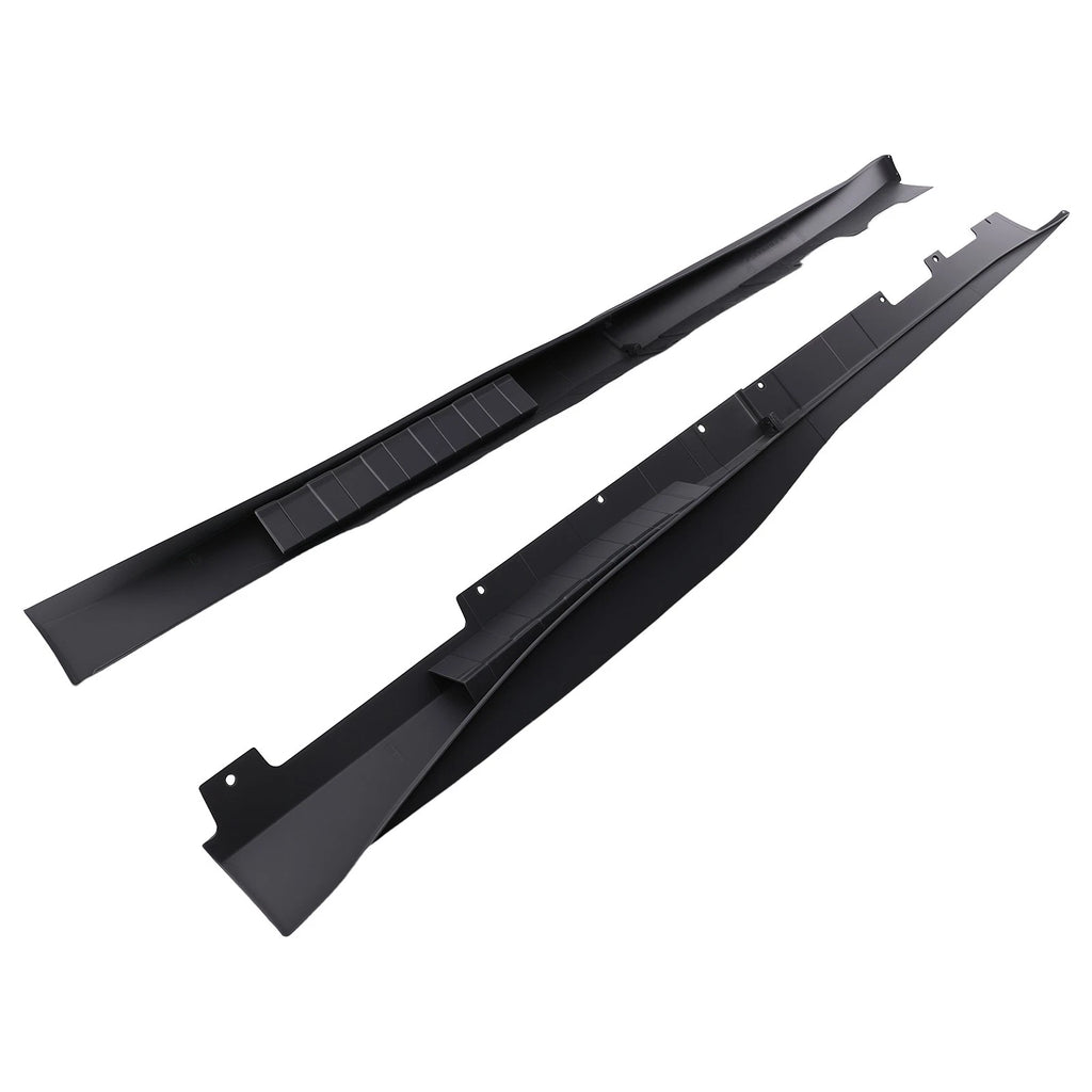 Rocker Side Skirts for Chevy Camaro RS SS (2016–2022) ZL1 Style Black PP Pair