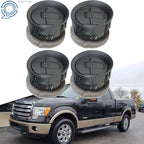 Set of 4 Air Vent Louvers for Ford F150 (2009–2014) Black