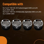 Set of 4 Dashboard AC Grille Kit for Ford F-150 (2009–2014) 9L3Z19893CA Chrome