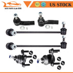 Set of 6 Front Lower Ball Joints Tie Rod Ends for Volkswagen Passat (2012–2016)