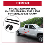 Pair Rocker Panels & Cab Corners for Dodge Ram 1500 2500 3500 (2002–2008)
