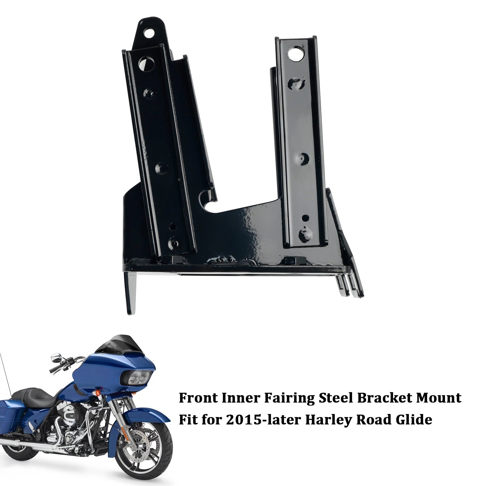 Front Inner Fairing Steel Bracket Mount for Touring Road Glide (2015–2024)