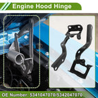 Hood Hinges for Toyota Prius (2010–2015) 1 Pair No. 5341047070