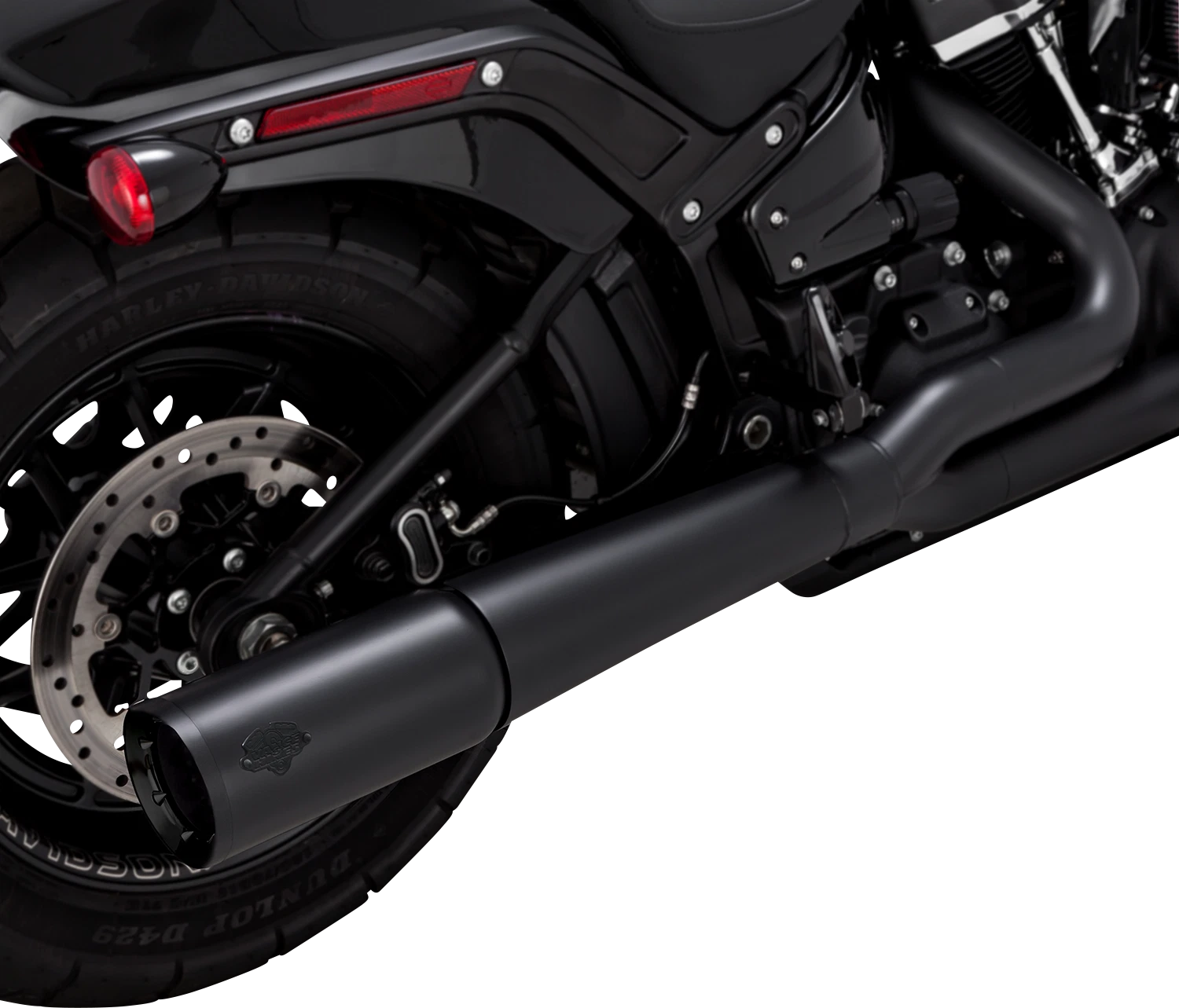 Vance & Hines Pro Pipe Black Exhaust for Harley Softail Touring (2018–2024)