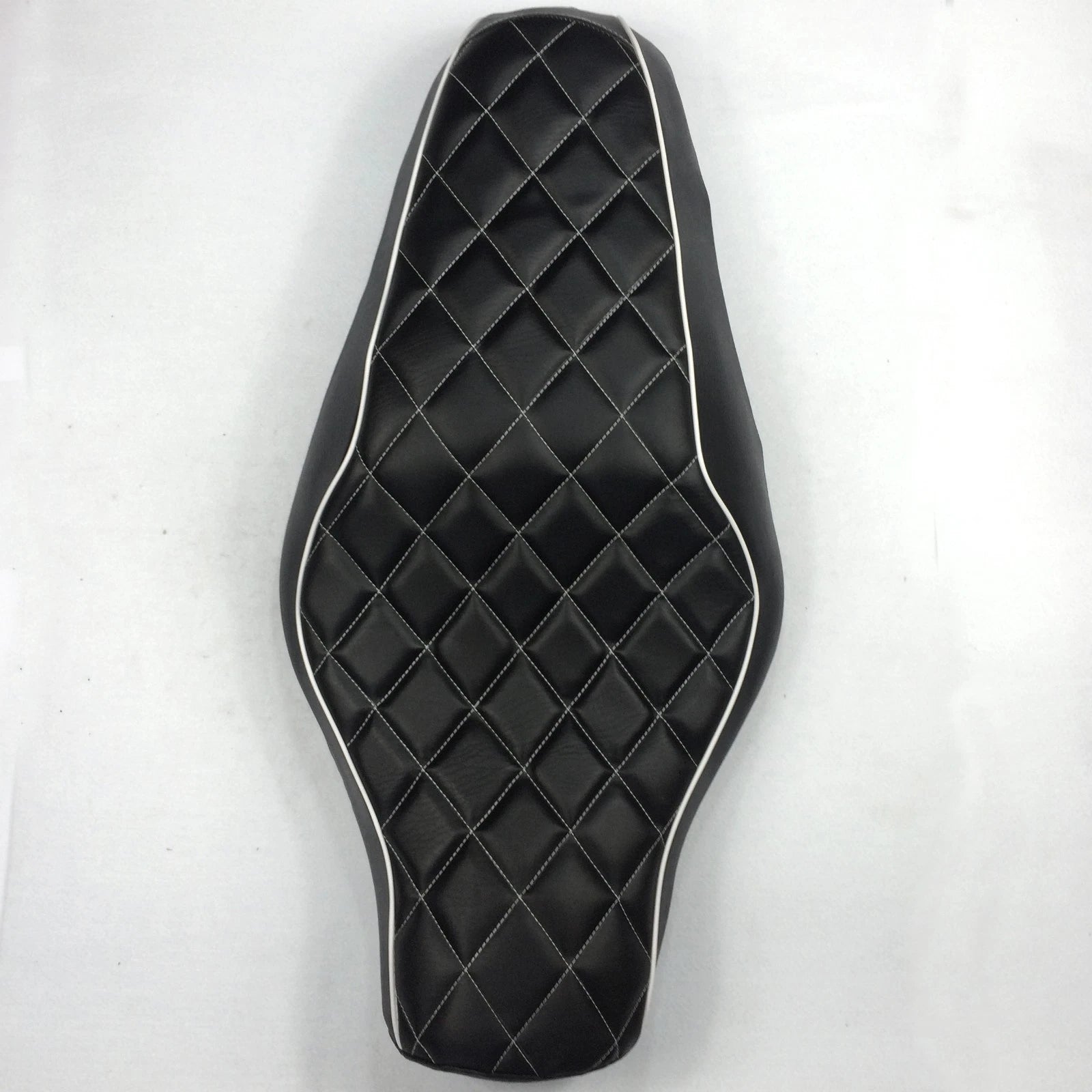 2-up Diamond Stitch Leather Seat for Harley XL883N XL883L XL883X (2005–2013)