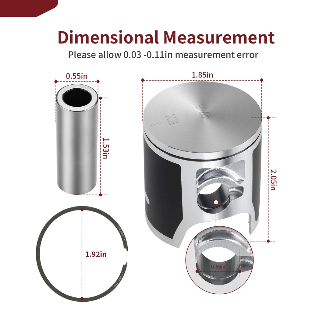 Top End Rebuild 47.5mm Piston Gasket Ring Kit for Honda CR85R CR85RB (2003–2007)