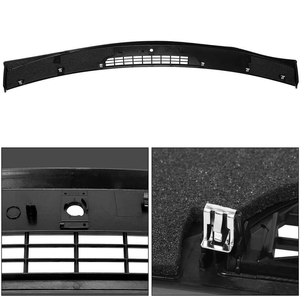 Upper Dash Panel Trim for Chevy Impala (2006–2016) Black with Sensor Hole