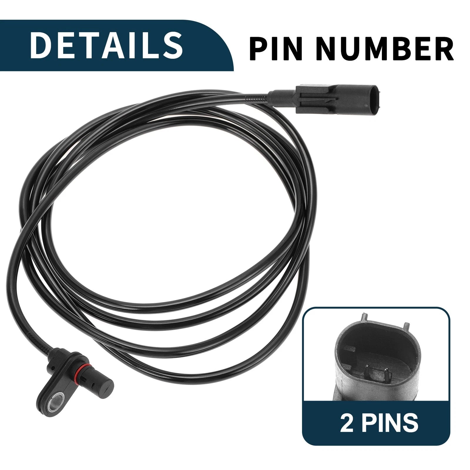 2X Rear ABS Wheel Speed Sensor for Mercedes-Benz Sprinter 2500 (2007–2018) No.A9065400117