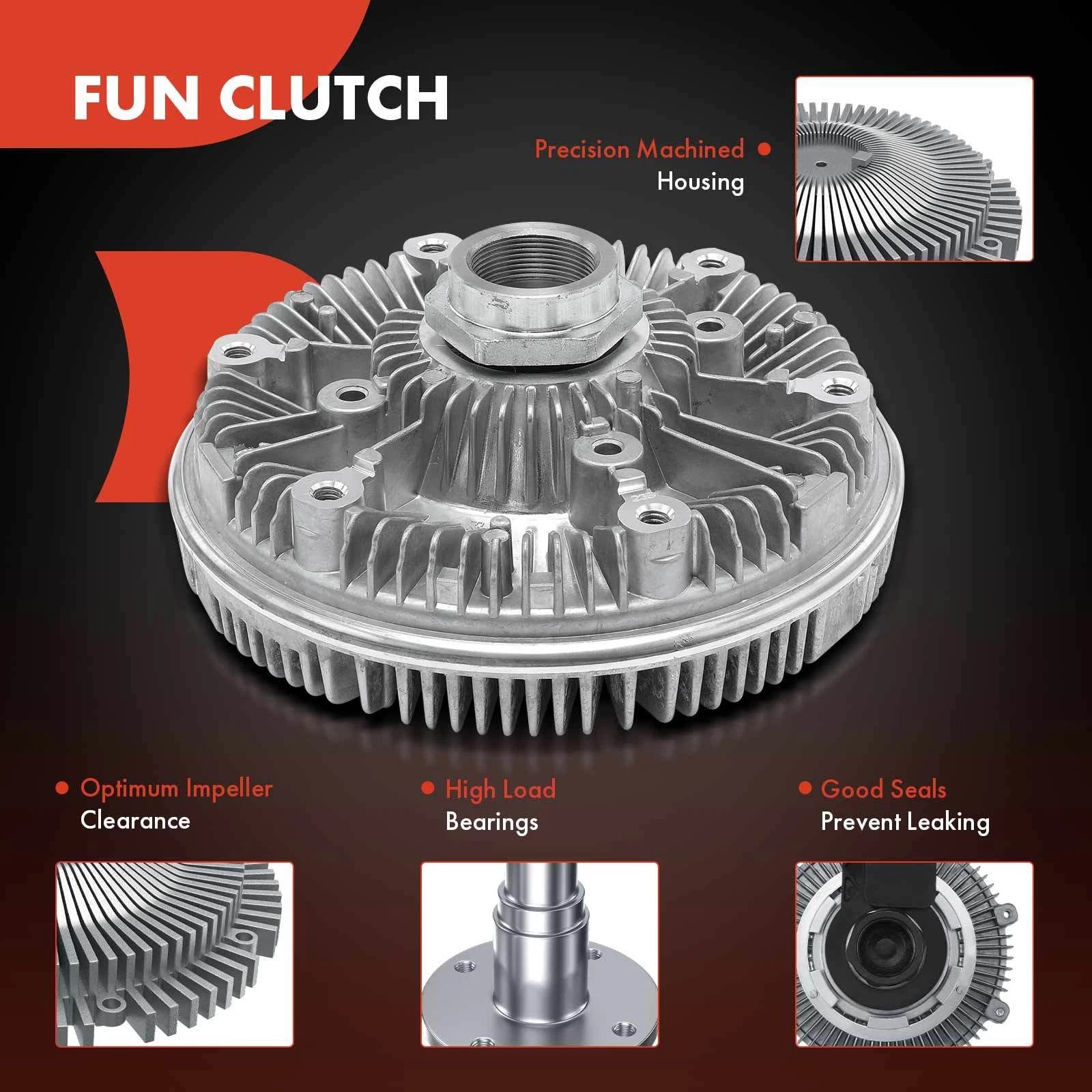Radiator Fan Clutch for Ford F-250, F-350, E-350 (1992–1997)
